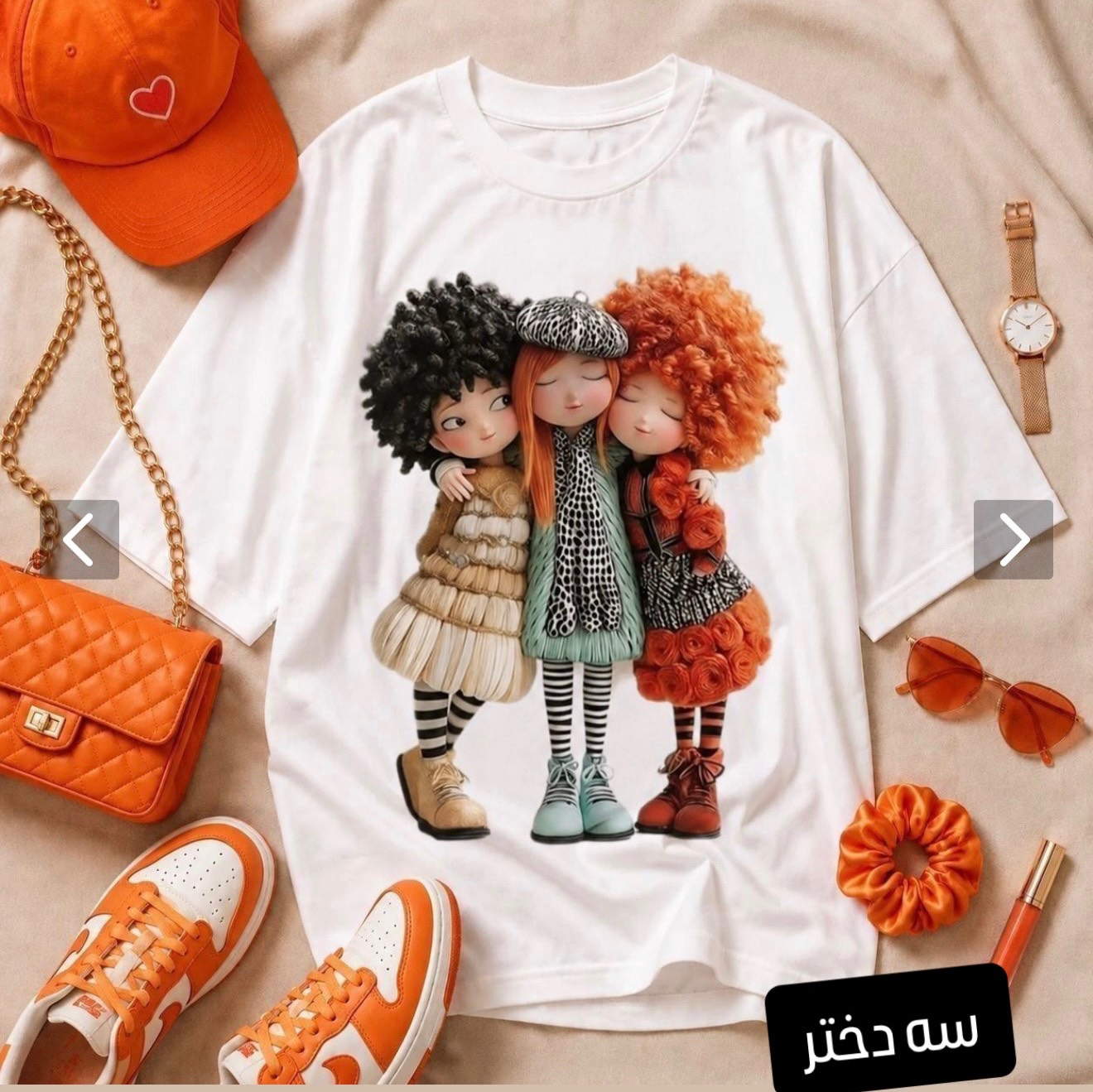 لانگ فانتزی سه دختر سوپر پنبه سه نخ