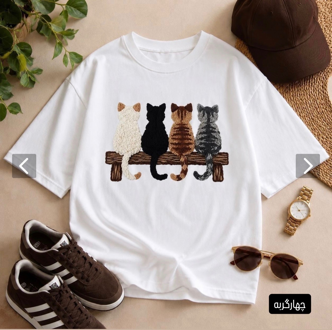 لانگ فانتزی چهارگربه سوپر پنبه سه نخ
