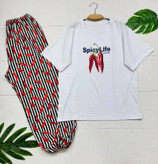 ستpepper ست تیشرت شلوار فلفل مشکی و سفید