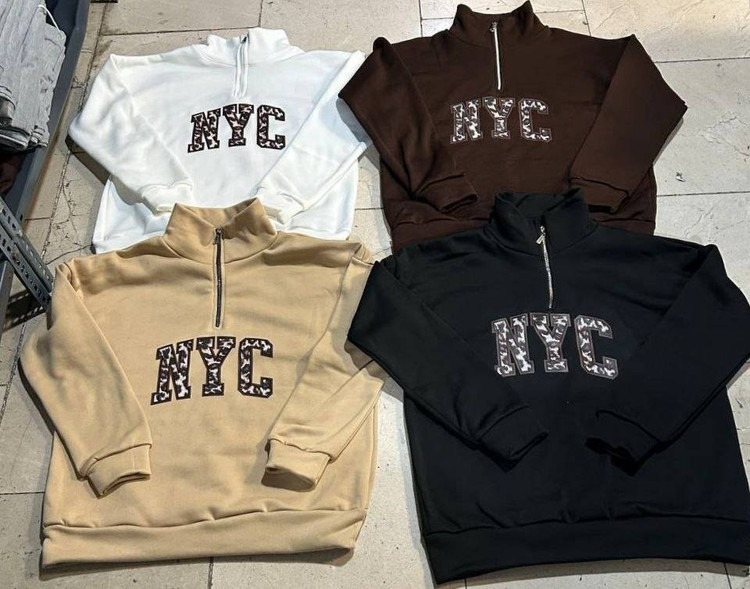 دورس نیم زیپ NYC پلنگی رنگبندی